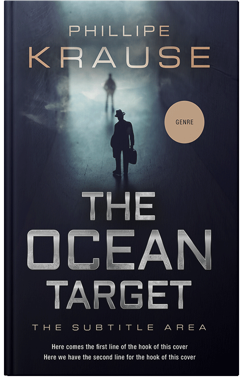 Front view of Premade Mystery & Thriller & Suspense Book Cover - Black