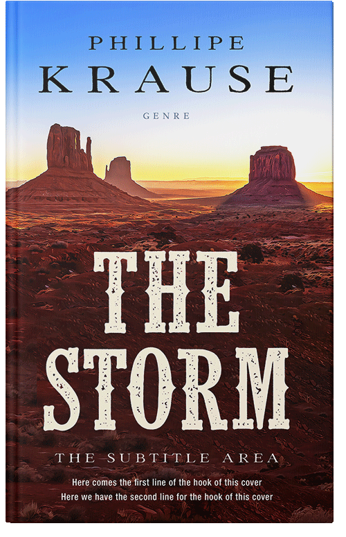 Front view of Premade Western Book Cover - Pearl Bush