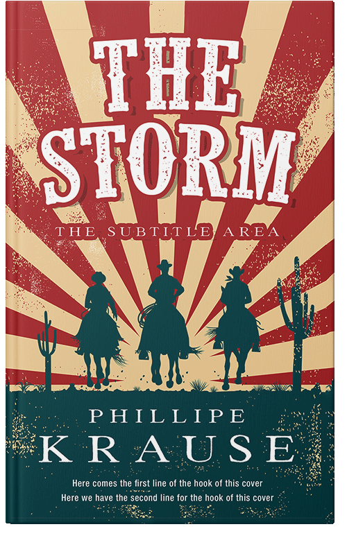 Front view of Premade Action & Adventure Book Cover - Tall Poppy