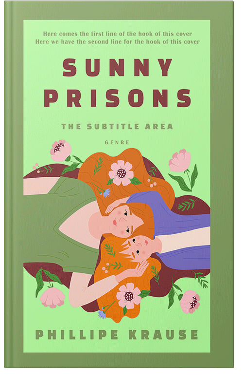 Front view of Premade Romance Book Cover - Tea Green