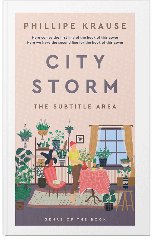 Front view of Premade Chick Lit Book Cover - Pot Pourri