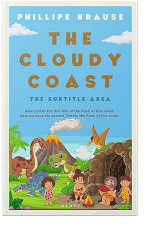 Pre Made Book Cover Sky Blue