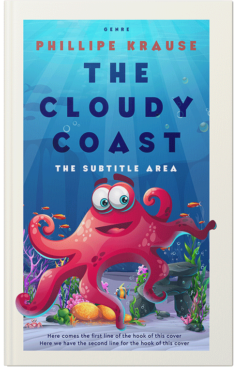 Front view of Premade Nature Book Cover - Rose Fog