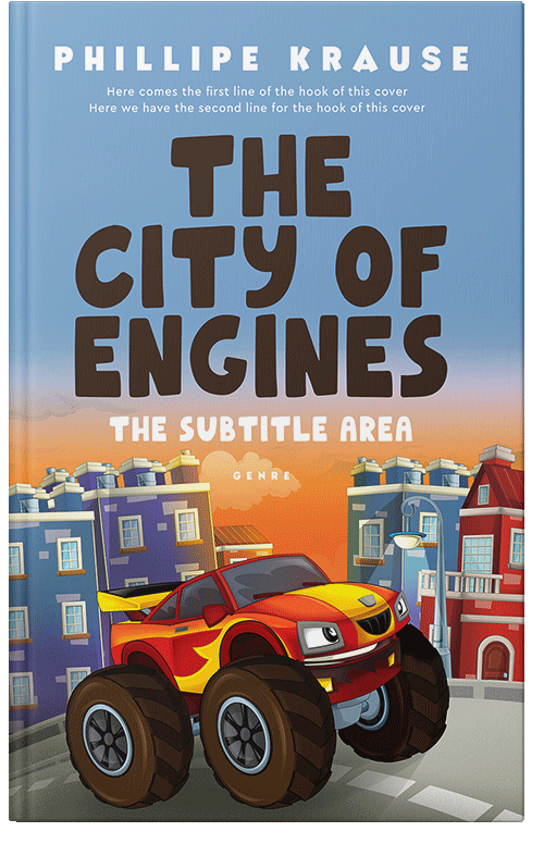 Front view of Premade Children's Book Cover - Wild Blue Yonder