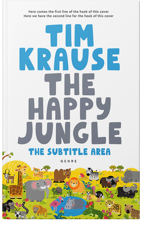 Front view of Premade Children's Book Cover - Regent Gray