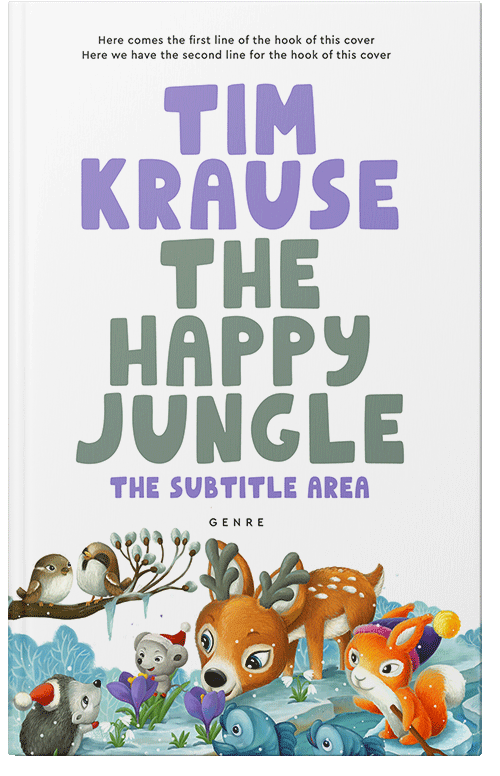 Front view of Premade Children's Book Cover - Regent Gray