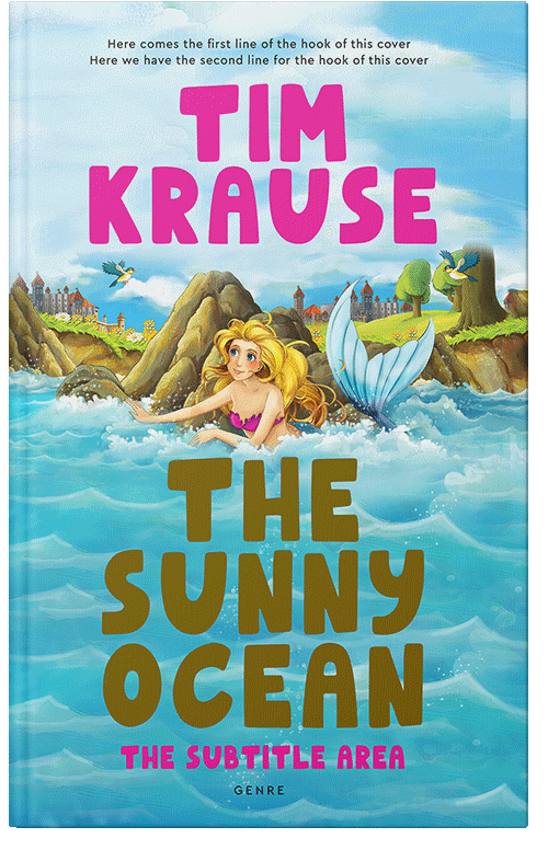 Front view of Premade Fantasy Book Cover - Bermuda