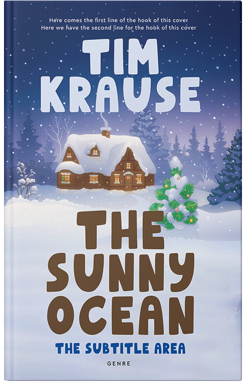 Front view of Premade Children's Book Cover - Periwinkle Gray