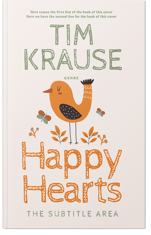 Front view of Premade Children's Book Cover - Vista White