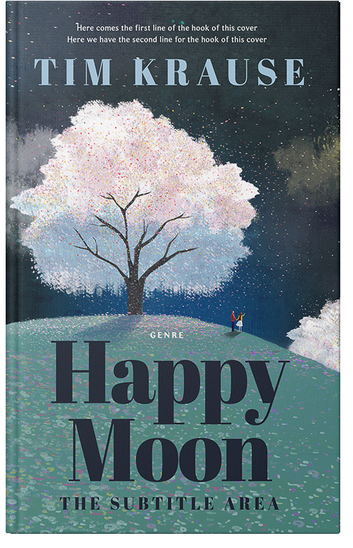 Front view of Premade Romance Book Cover - Pickled Bluewood