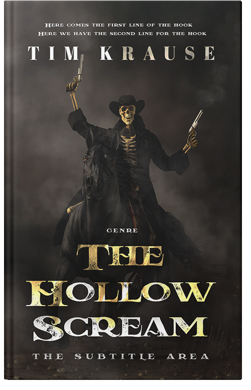 Front view of Premade Horror Book Cover - Dune