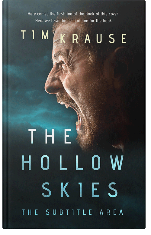 Front view of Premade Mystery & Thriller & Suspense Book Cover - Outer Space