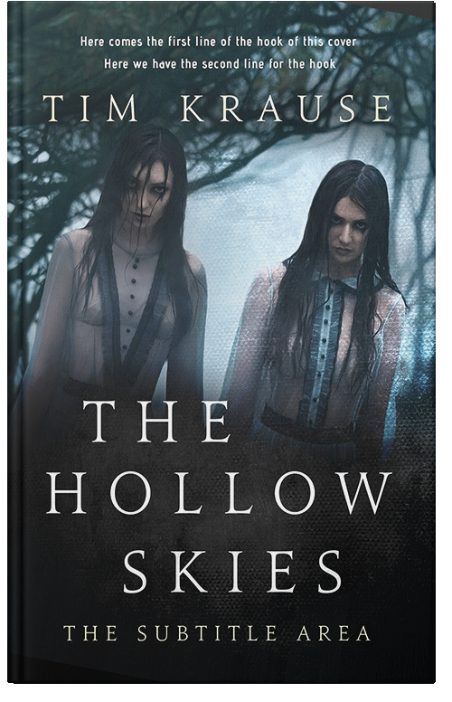 Front view of Premade Horror Book Cover - Outer Space