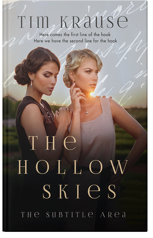 Front view of Premade Romance Book Cover - Silver Rust