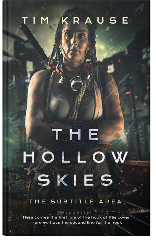 Front view of Premade Mystery & Thriller & Suspense Book Cover - Outer Space