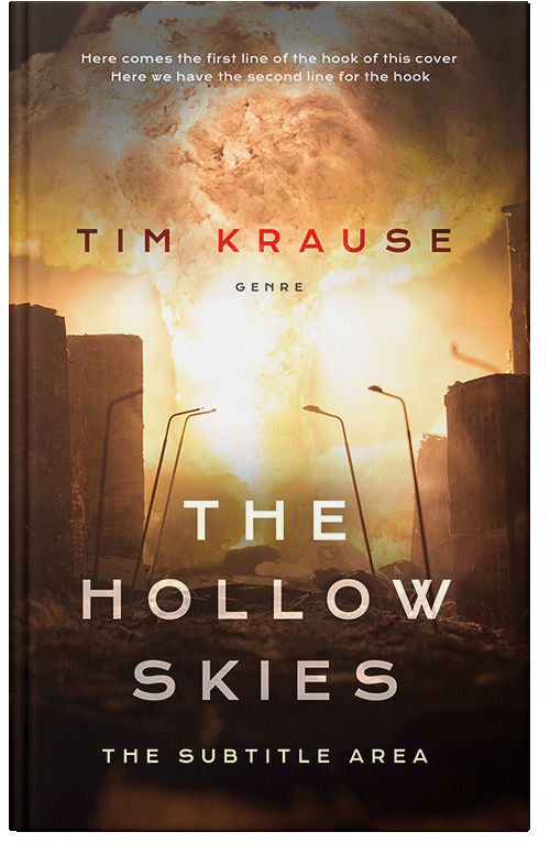 Front view of Premade Apocalyptica Book Cover - Antique Brass