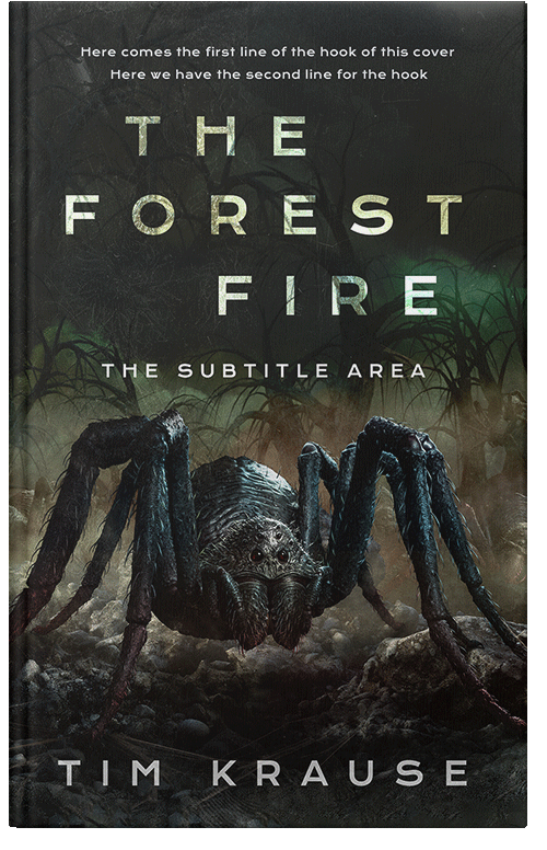 Front view of Premade Fantasy Book Cover - Log Cabin