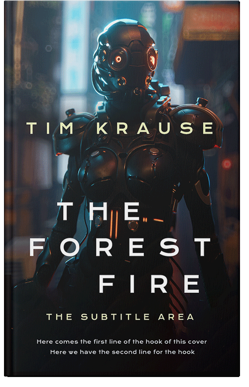 Front view of Premade Science Fiction Book Cover - Woodsmoke