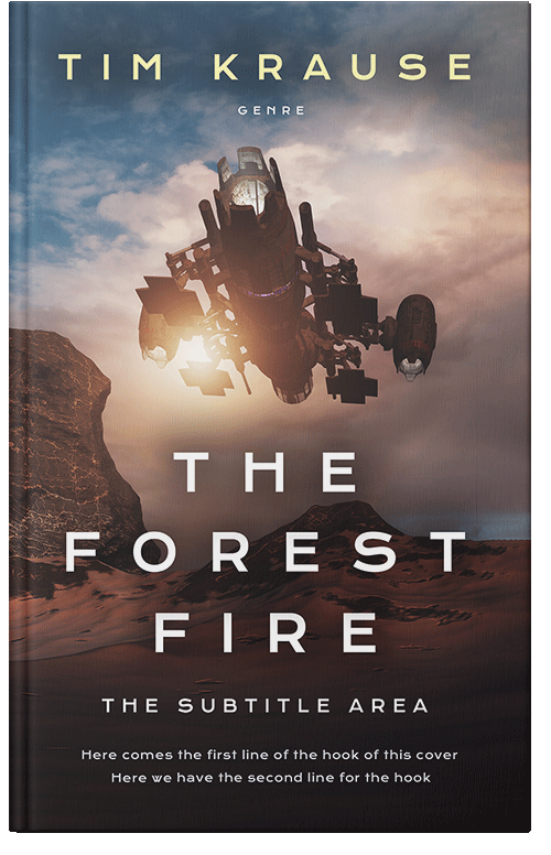 Front view of Premade Science Fiction Book Cover - Thunder