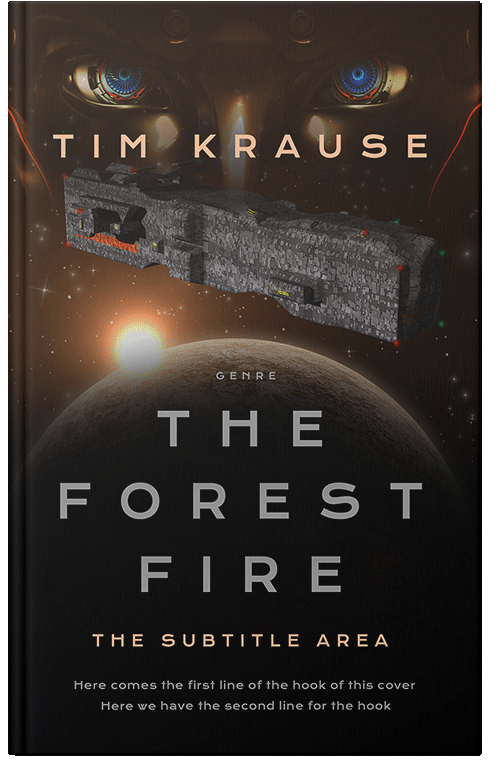 Front view of Premade Science Fiction Book Cover - Night Rider