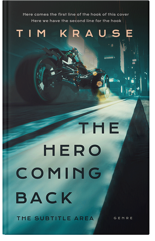 Front view of Premade Science Fiction Book Cover - Gum Leaf