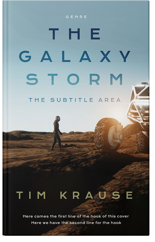 Front view of Premade Science Fiction Book Cover - Heather