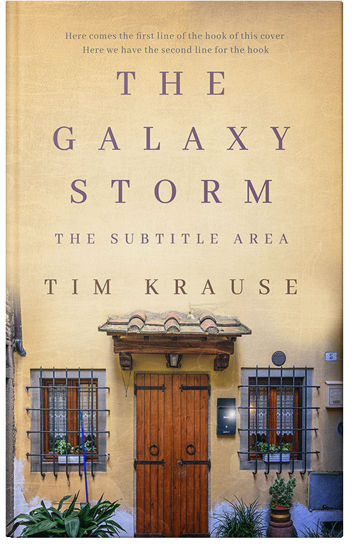 Front view of Premade Literary Fiction Book Cover - Raffia