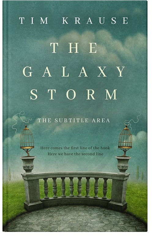 Front view of Premade Fantasy Book Cover - Como