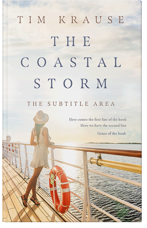 Front view of Premade Travel Book Cover - Dawn Pink