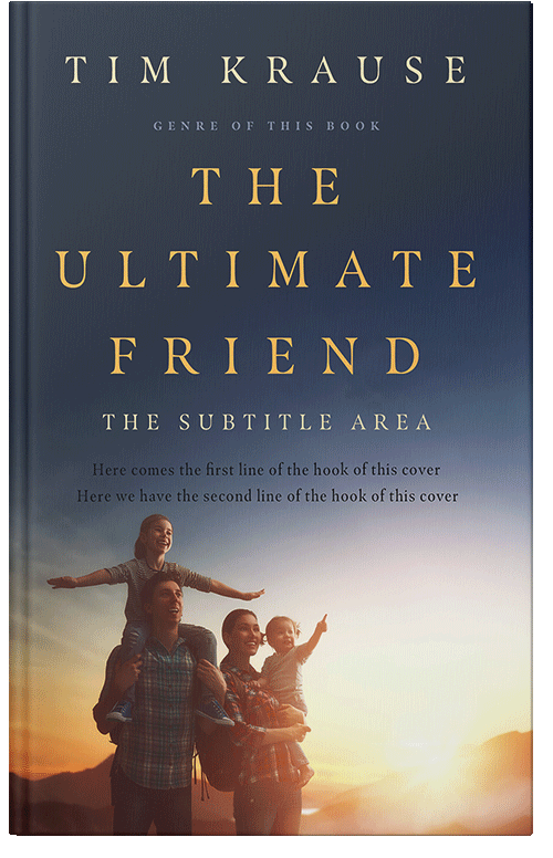 Front view of Premade Family & Parenting Book Cover - Grain Brown