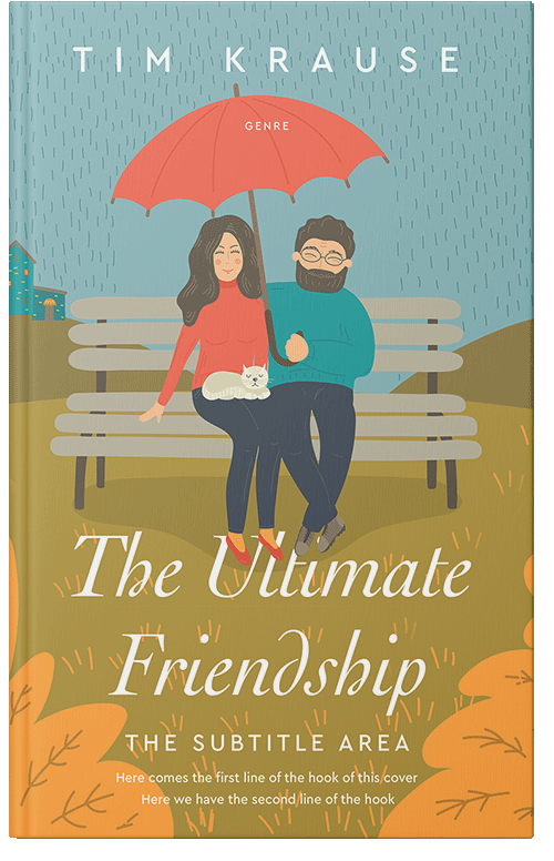 Front view of Premade Romance Book Cover - Tussock