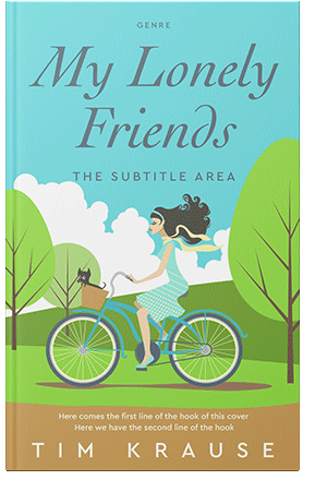 Pre Made Book Cover Vista Blue