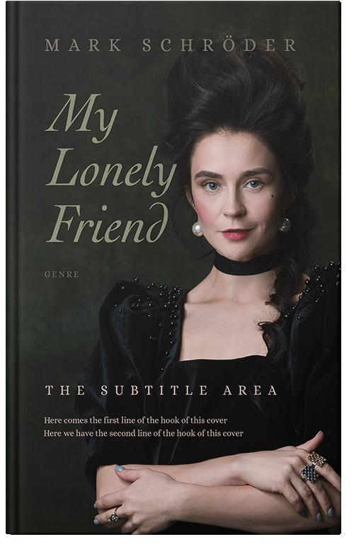 Front view of Premade Historical Book Cover - Quicksand