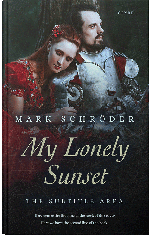 Front view of Premade Royal Romance Book Cover - Cod Gray