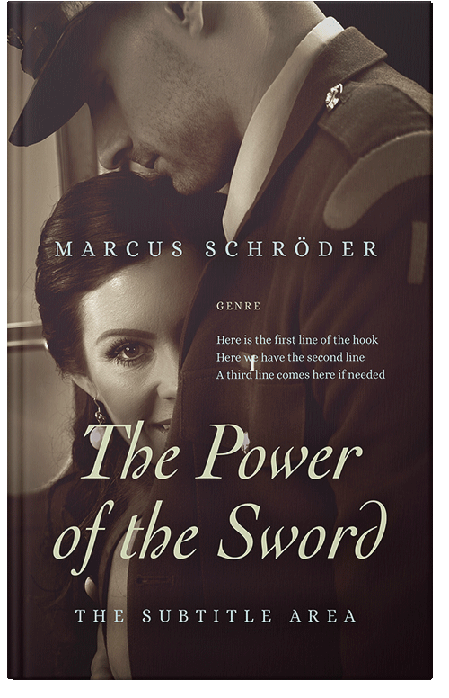 Front view of Premade Romance Book Cover - Cocoa Brown