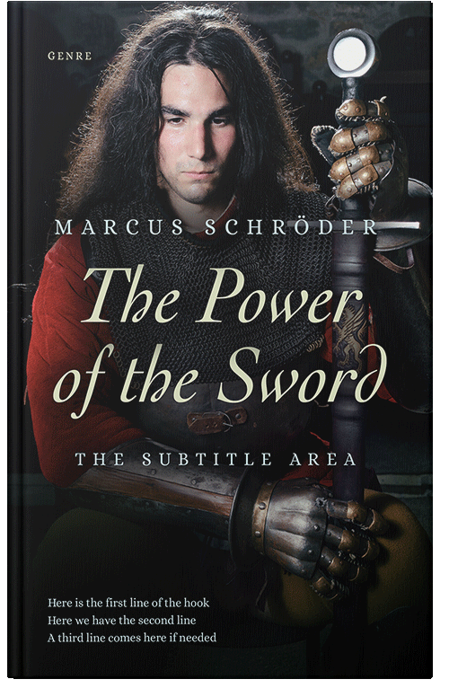 Front view of Premade Action & Adventure Book Cover - Cod Gray