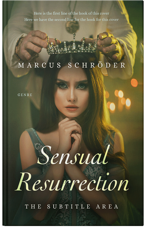 Front view of Premade Royal Romance Book Cover - Birch