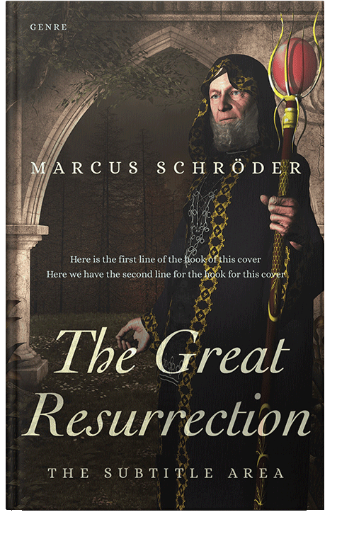 Front view of Zeus #25408 - Premade Fantasy Book Cover