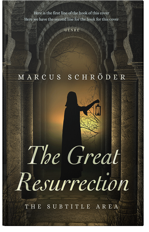 Front view of Premade Historical Book Cover - Oil