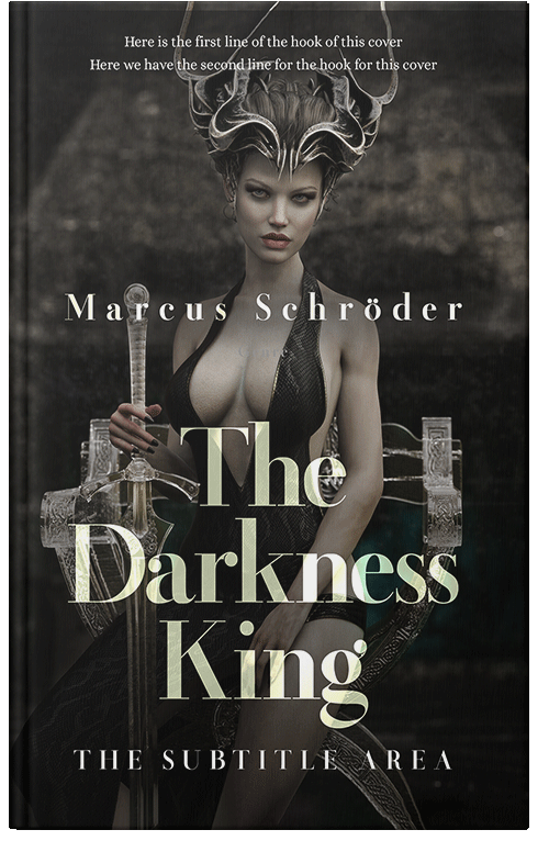 Front view of Premade Fantasy Book Cover - Zeus