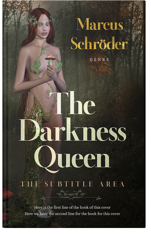 Front view of Premade Fantasy Book Cover - Zeus