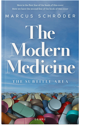 Pre Made Book Cover Hippie Blue