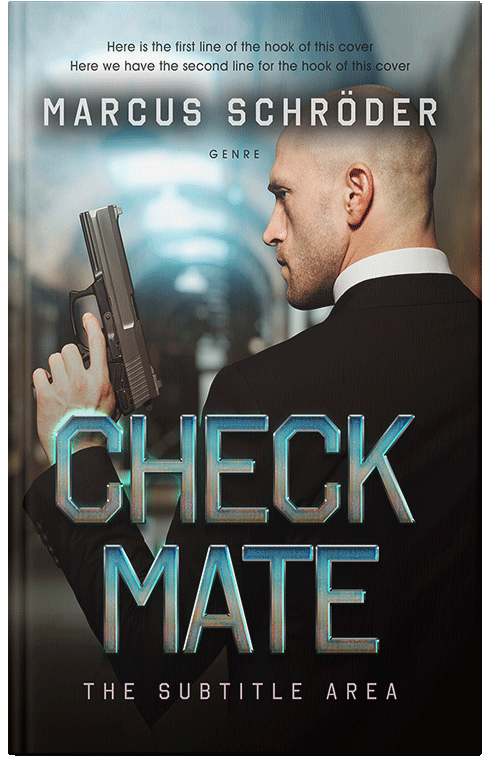 Front view of Premade Mystery & Thriller & Suspense Book Cover - Mist Gray