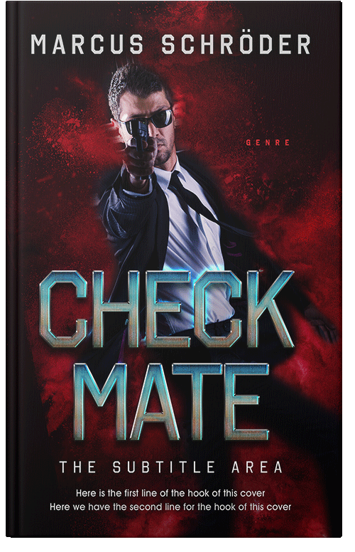 Front view of Premade Mystery & Thriller & Suspense Book Cover - Crowshead
