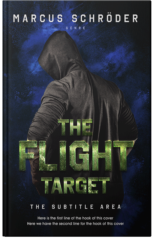 Front view of Premade Action & Adventure Book Cover - Woodsmoke