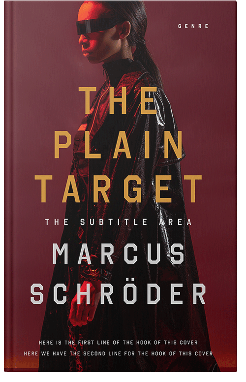 Front view of Premade Science Fiction Book Cover - Persian Plum