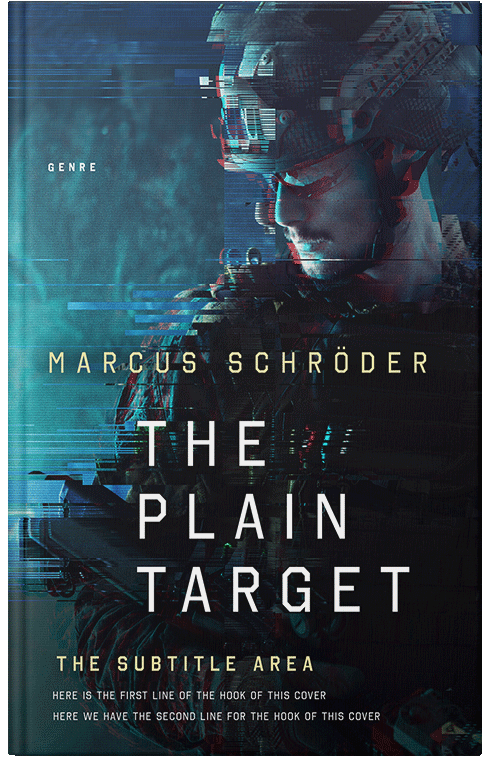 Front view of Premade Action & Adventure Book Cover - Mirage