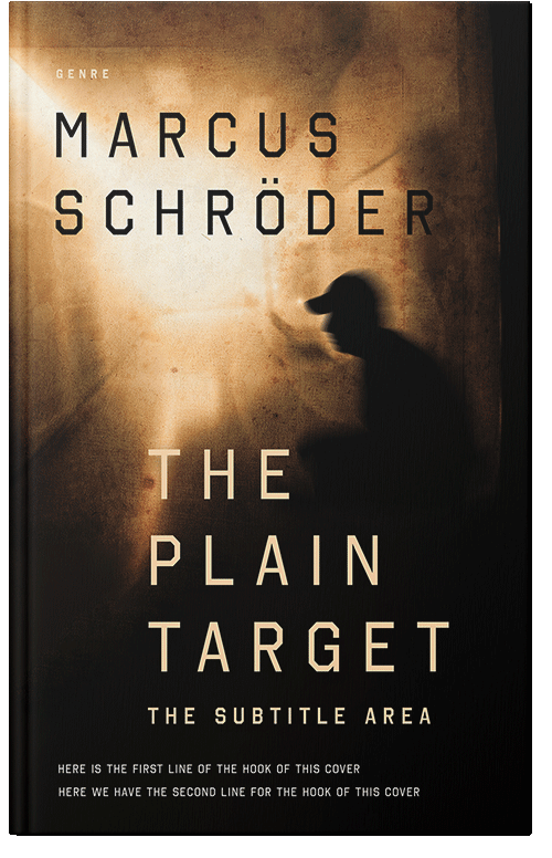 Front view of Premade Mystery & Thriller & Suspense Book Cover - Coffee Bean