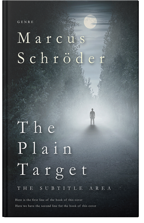 Front view of Premade Mystery & Thriller & Suspense Book Cover - Outer Space