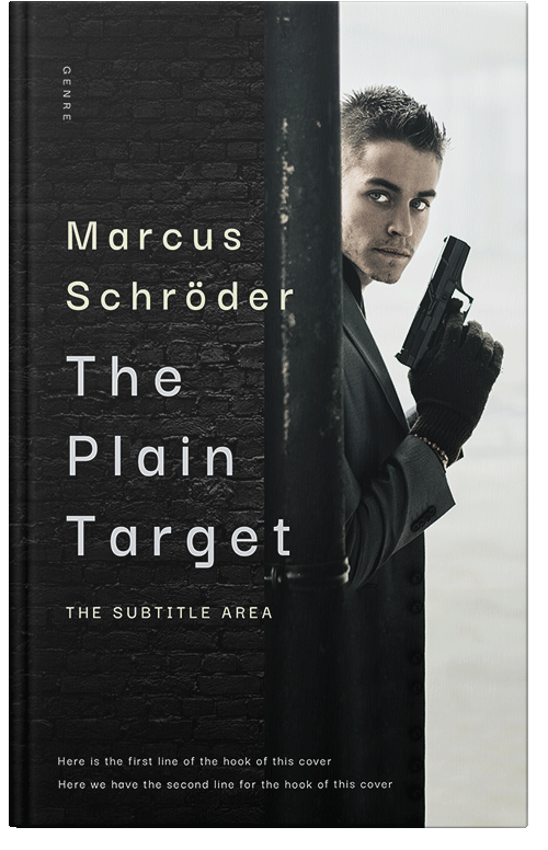 Front view of Premade Mystery & Thriller & Suspense Book Cover - Quill Gray